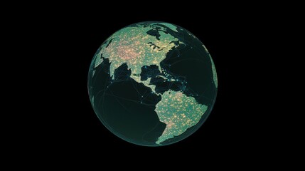 Fototapeta premium Detailed digital representation of the earth's surface.