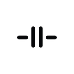 Capacitor symbol electronic component schematic circuit design vector illustration