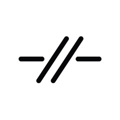 Grounding symbol icon electrical engineering connection circuitry vector illustration