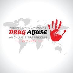 Fototapeta premium International Day Against Drug Abuse & illicit Trafficking, no drugs