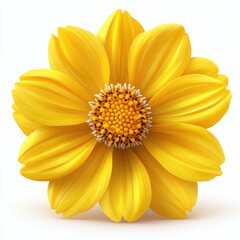 Obraz premium Vibrant Yellow Flower Close-Up: A Stunning Floral Macro Photograph