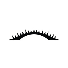 Stylized eyelash extension vector illustration for beauty and fashion designs