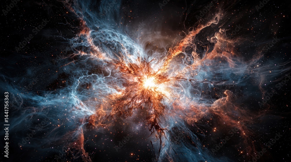 Poster Dynamic cosmic visualization of star formation in nebulae an astrophysical perspective on the celestial environment