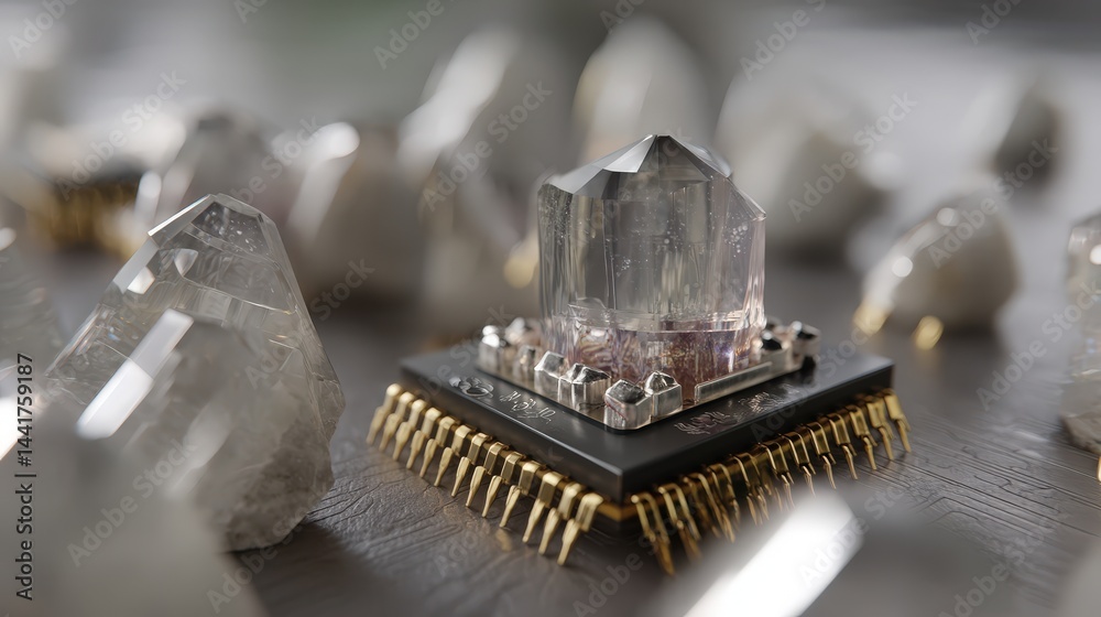 Aufkleber sparkling diamond placed on a table emphasizing the luxurious nature and aesthetic qualities of prec