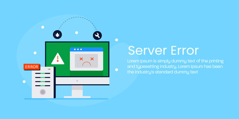 Server error and website page 404 code, bug fixing and technical issue concept.