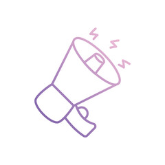Megaphone icon vector stock illustration