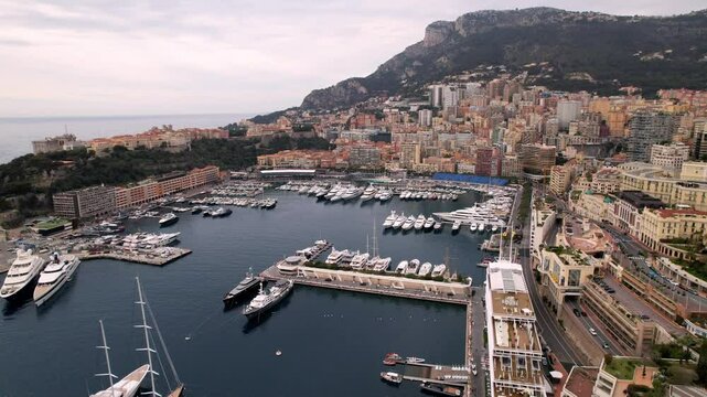 Experience allure of Monte Carlo with this mesmerizing drone video. Featuring iconic landmarks, lavish yachts, breathtaking sea views, excellent choice for high end travel content, luxury branding.