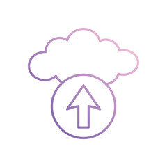 Upload icon vector stock illustration