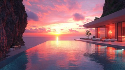Sunset Luxury Villa with Infinity Pool