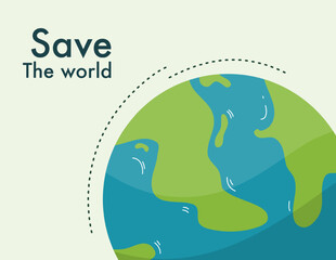 earth vector design for ozone and earth day event