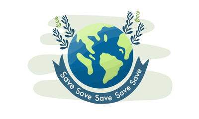 earth vector design for ozone and earth day event