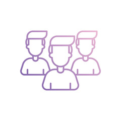 Team icon vector stock illustration