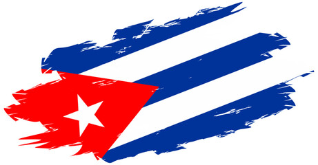 Artistic illustration of the Cuban flag, suitable for cultural and national themes.