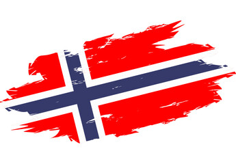 A stylized representation of the Norway flag, suitable for cultural or travel applications