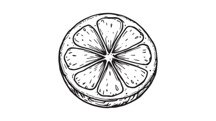 Juicy slice of lime line art clean minimal summer vibe