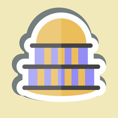 Sticker Capitol. related to House symbol. design editable