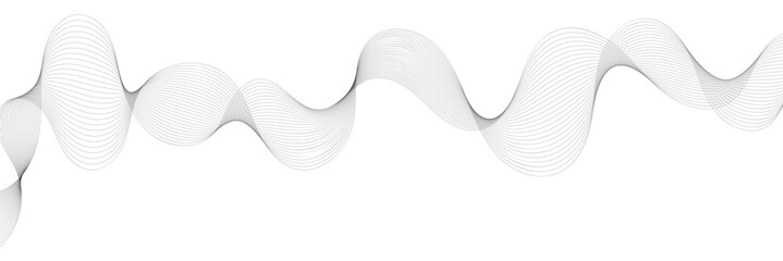 abstract Curved wavy lines tech futuristic motion background technology line stripe isolated science digital flowing black line, . abstract grey and white technology blend smooth wave lines.
