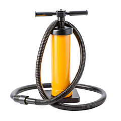 Manual air pump isolated on transparent background