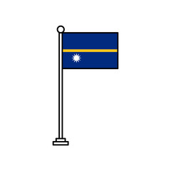 National Flag of Nauru