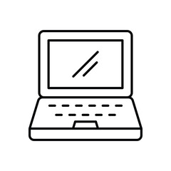 Laptop icon vector stock illustration