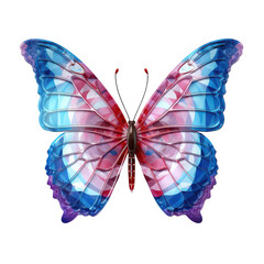 Fototapeta premium Pride butterfly png transgender colors png beautiful butterfly png 3d lgbtq symbol png transparent background image