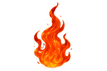 Cartoon Fire Flame Clipart – Transparent PNG for Hot Designs
