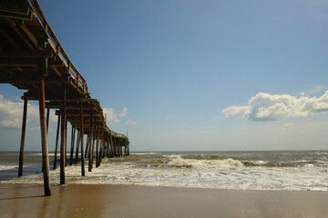 View beneath Avon Pier Cape Hatteras National Seashore