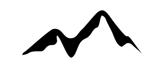 Minimalist Vector Mountain Landscape