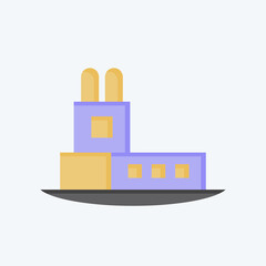 Icon Tower. related to House symbol. flat style. design editable