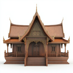 Obraz premium Classic ancient Thai homestead