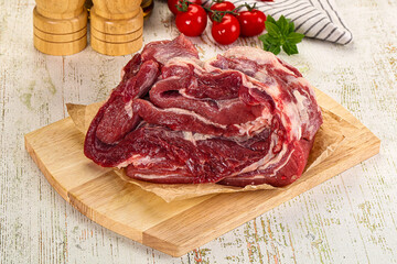 Raw beef meat for cooking
