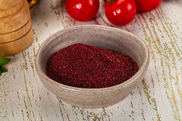 Natural organic Sumah powder for culinary