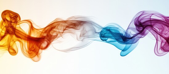 Fototapeta premium Colorful smoke swirls studio backdrop (1)