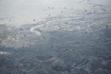 Lava flow eruption volcano landscape aerial photography natural disaster bird's eye view earth...
