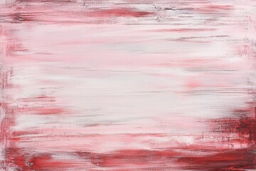Abstract painting design with horizontal stripes of pink and red.