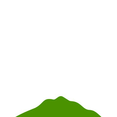 Fototapeta premium Green Mountain illustration
