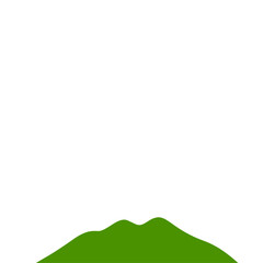 Obraz premium Green Mountain illustration