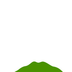 Fototapeta premium Green Mountain illustration