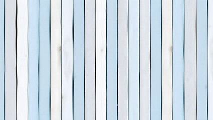 Obraz premium A close up of a light blue and white wooden plank background with vertical lines and soft texture
