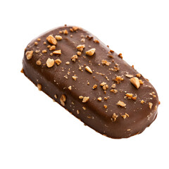 Fototapeta premium Chocolate popsicle ice cream bar isolated on transparent background