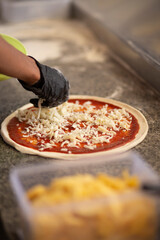 Adding Cheese to Pizza Base