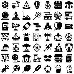 Fair Festival Event Icon Set. Perfect for user interface, new application
