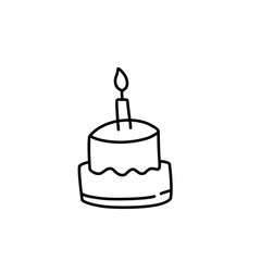 birthday cake doodle