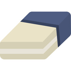 Flat Eraser Illustration