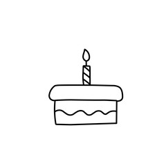 birthday cake doodle