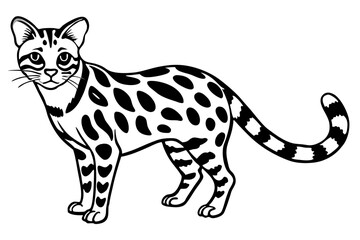 Elegant Margay Sketch