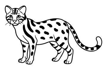 Elegant Margay Sketch