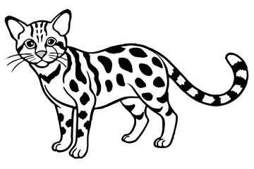 Elegant Margay Sketch