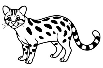 Elegant Margay Sketch