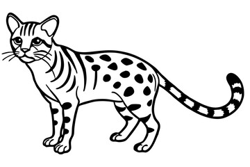 Elegant Margay Sketch